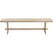 Linus Light Oak Bench